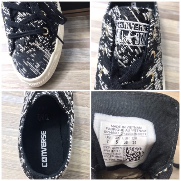 Converse Ctas Gemma OX Black/Mouse LT W AUTHEN - Picture 8 of 9